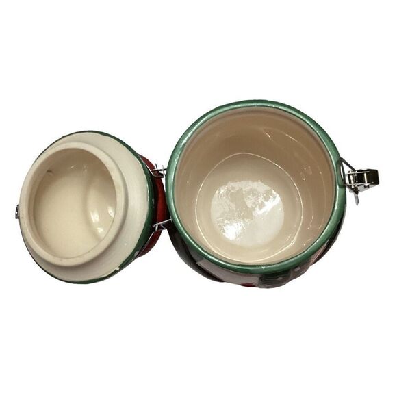 Vintage Christmas Swiss Miss Hot Cocoa Ceramic Penguin Canister Cookie Jar - Picture 3 of 10